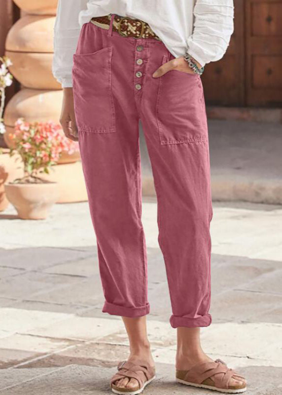 Pantalon fuselé boutonné devant Nelvoire — Thaïs, collection femme